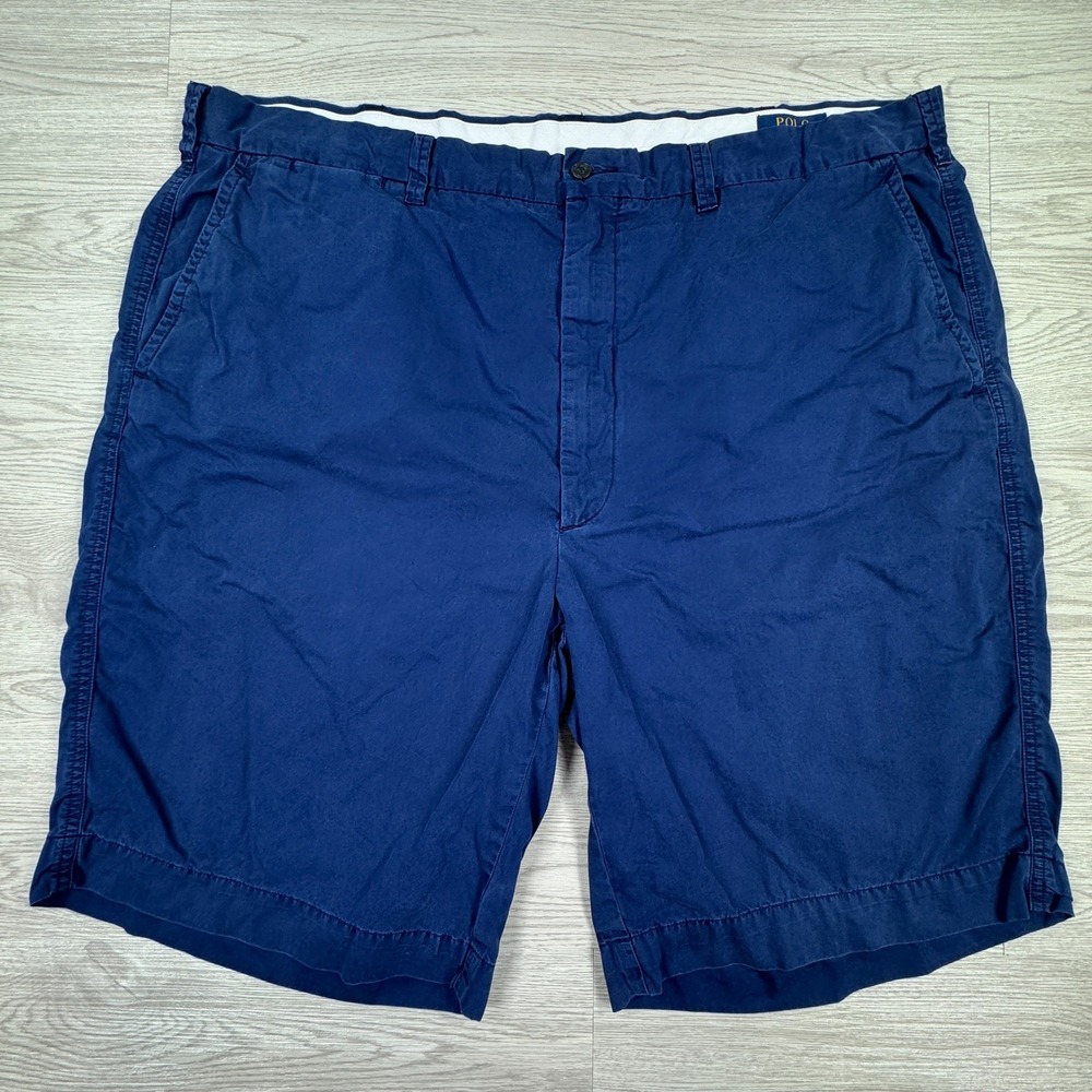 Polo‎ Ralph Lauren Men's Shorts Classic Fit Navy Blue 44 Big Chino Cotton Twill